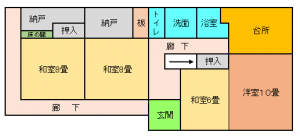 勉知庵間取り図