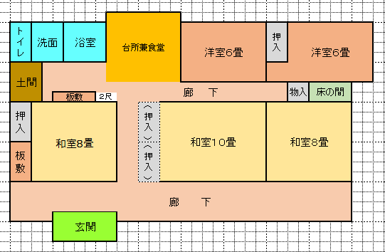 町屋間取り