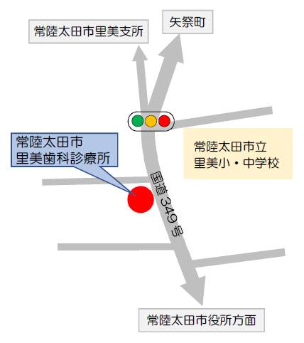 里美歯科診療所案内図