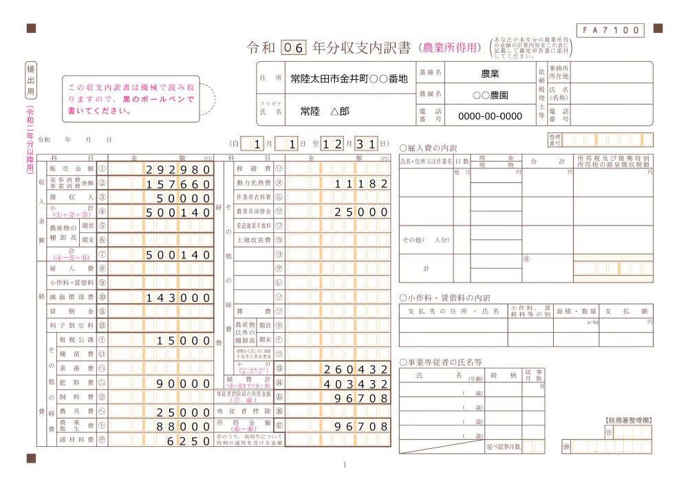 r7収支内訳書 